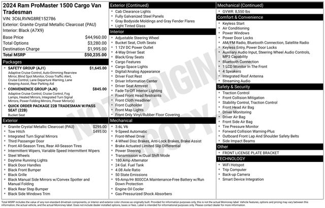 New 2024 Ram ProMaster 1500 - photo 7