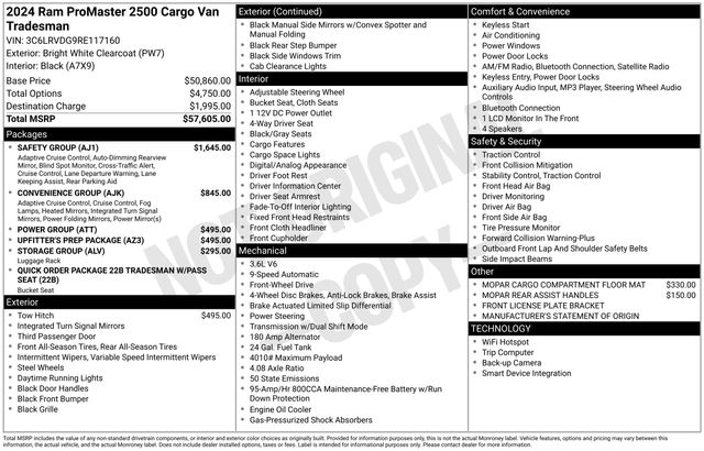 New 2024 Ram ProMaster 2500 - photo 6